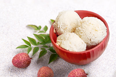 Lychee Coconut Ice-Cream Recipe