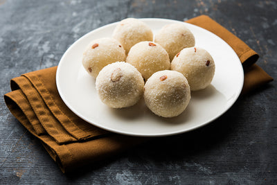 Coconut Flour Laddu Recipe (Nariyal Ke Laddu)